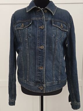 Lauren Ralph Lauren Indigo Blue Denim Jean Jacket Like New Medium